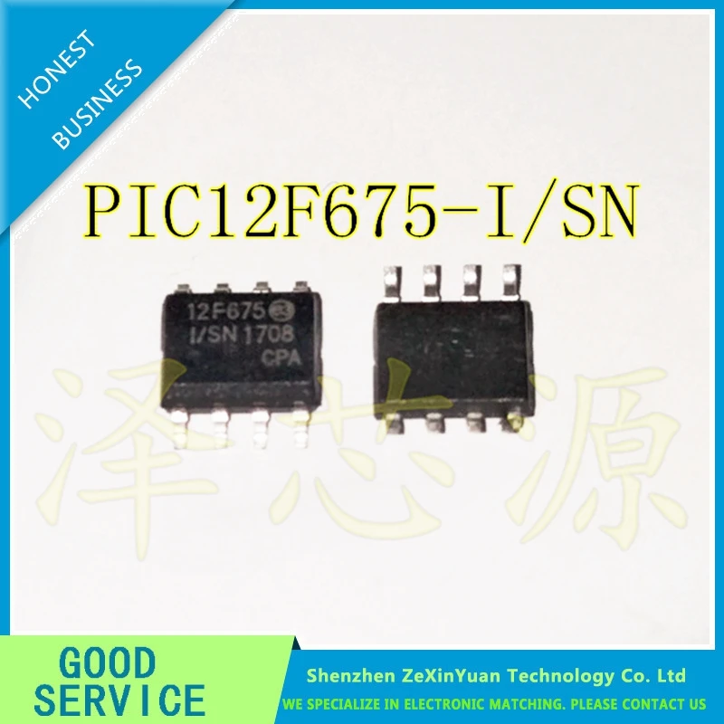 2PCS/LOT New PIC12F675-I/SN 12F675 PIC12F675 SOP-8 Micro controller