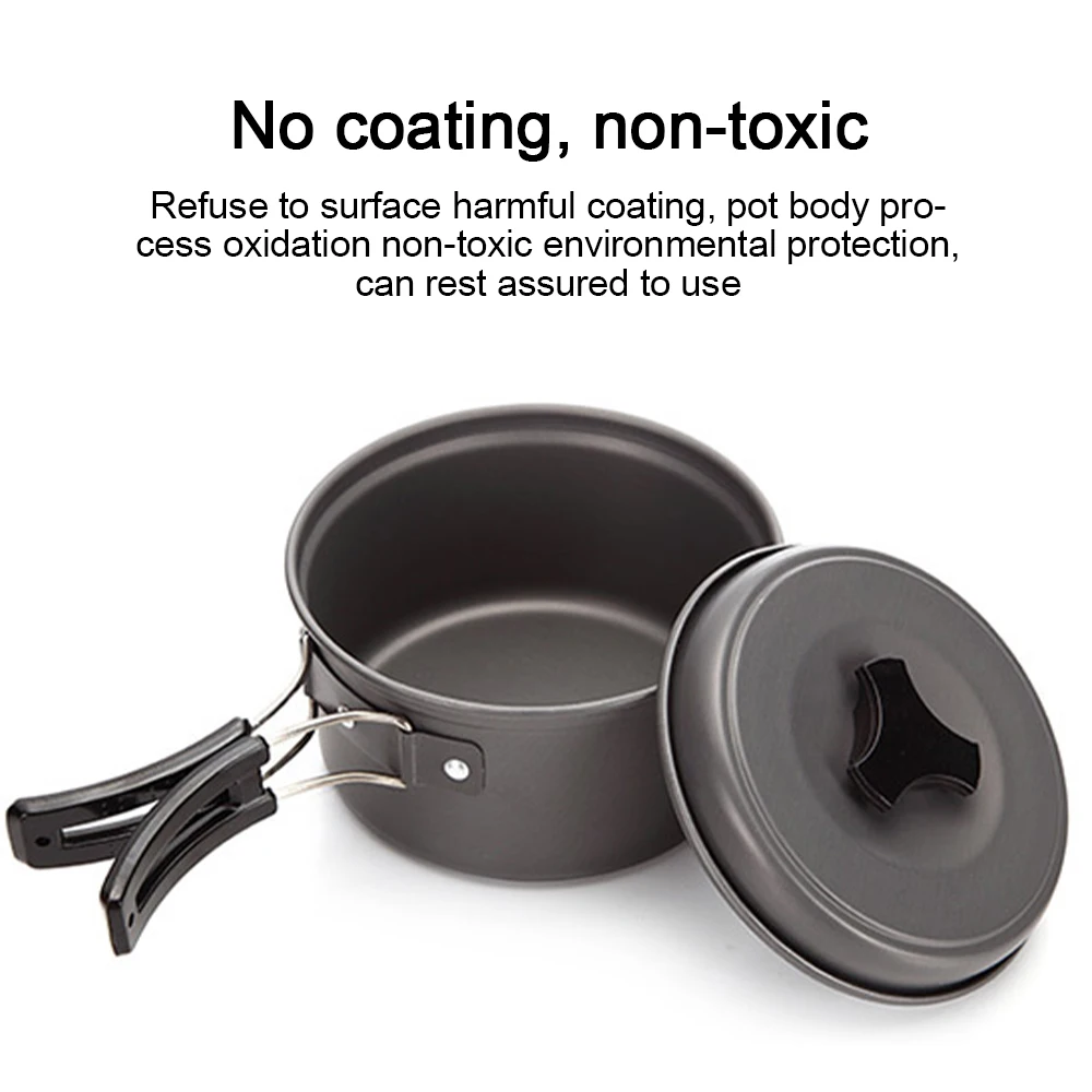 

15pcs Camping Cookware Set Outdoor Hiking Cooking Picnic Bowl Pot Pan Cooking Tools Kit Camp Accessories