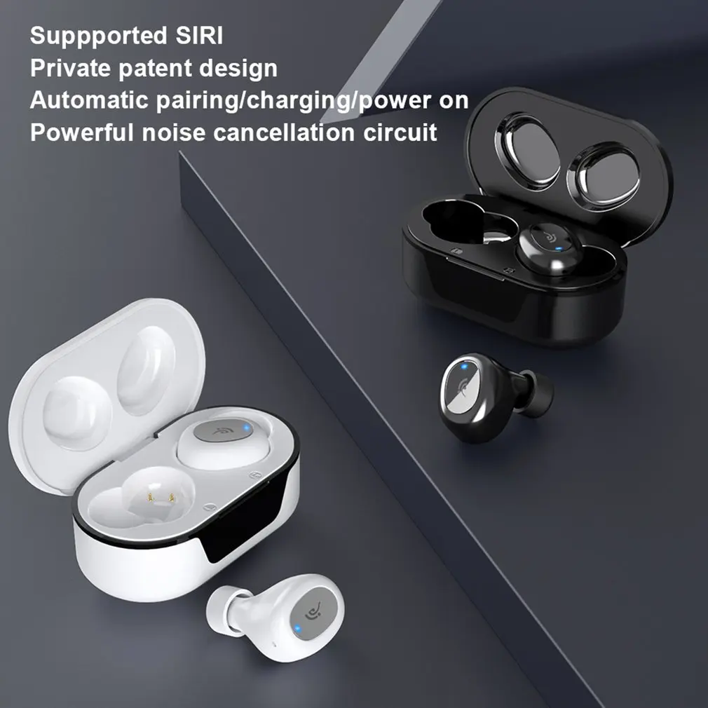 

2021 Hot Sale Bluetooth Wireless Earphone 3D Stereo Sport Headset Handfree with Portable Charging Box Earbuds Music Headphone