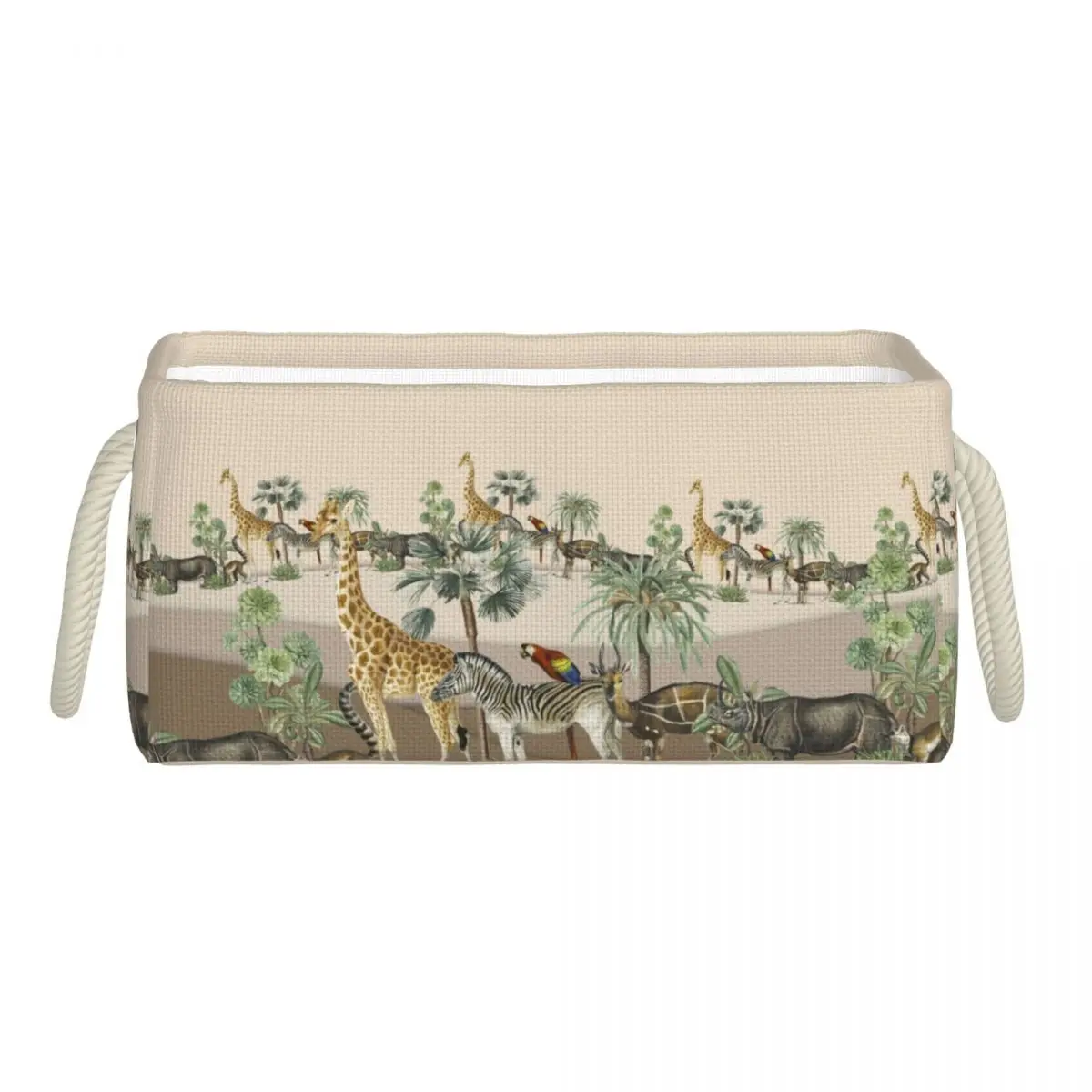 

Linen Storage Box Animal Landscape Waterproof Toy Sundries Storage Basket Cosmetic Underware Storage Organizer Office Stationery