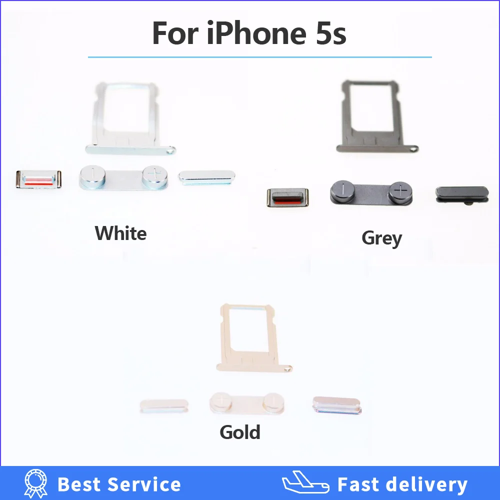 Боковая кнопка для Iphone 4 4s 5 5S боковые брелоки полный комплект