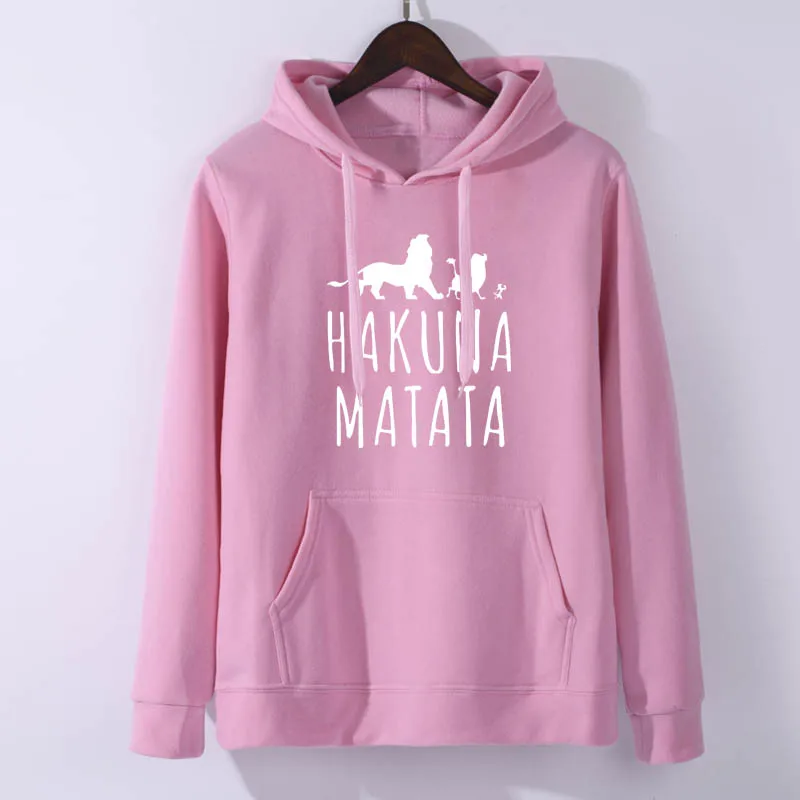 Лев Король хакуна матата пуловер уличная Толстовка зима осень Ulzzang Kawaii Модные женские худи
