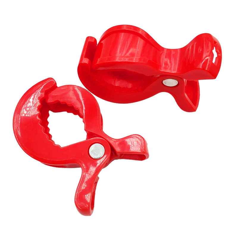 Red 2 шт./лот, цветные аксессуары для детских автокресел, пластиковая коляска, игрушечная коляска с зажимом, коляска с прищепкой к Крючку, покрывало, москитная сетка, зажимы - Цвет: Red