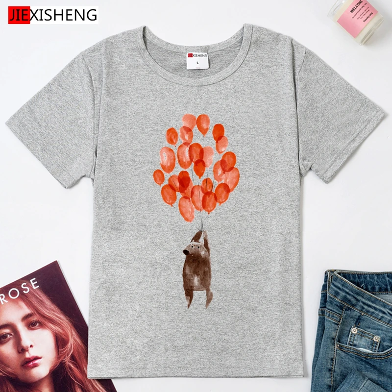 Женская футболка с забавным мультяшным принтом летняя повседневная коротким