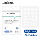 Инструмент LANBENA для лечения акне, прыщей, невидимые наклейки от прыщей, мастер лечения акне, маска для ухода за кожей, 28 шт., для ночного использования, красоты и лица