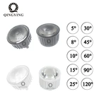 50 компл.лот 20 мм PMMA LED Lens With White Black Bracket 5 8 15 25 30 45 60 90 120 Degree For High Power 1W 3W 5W светильник Beads