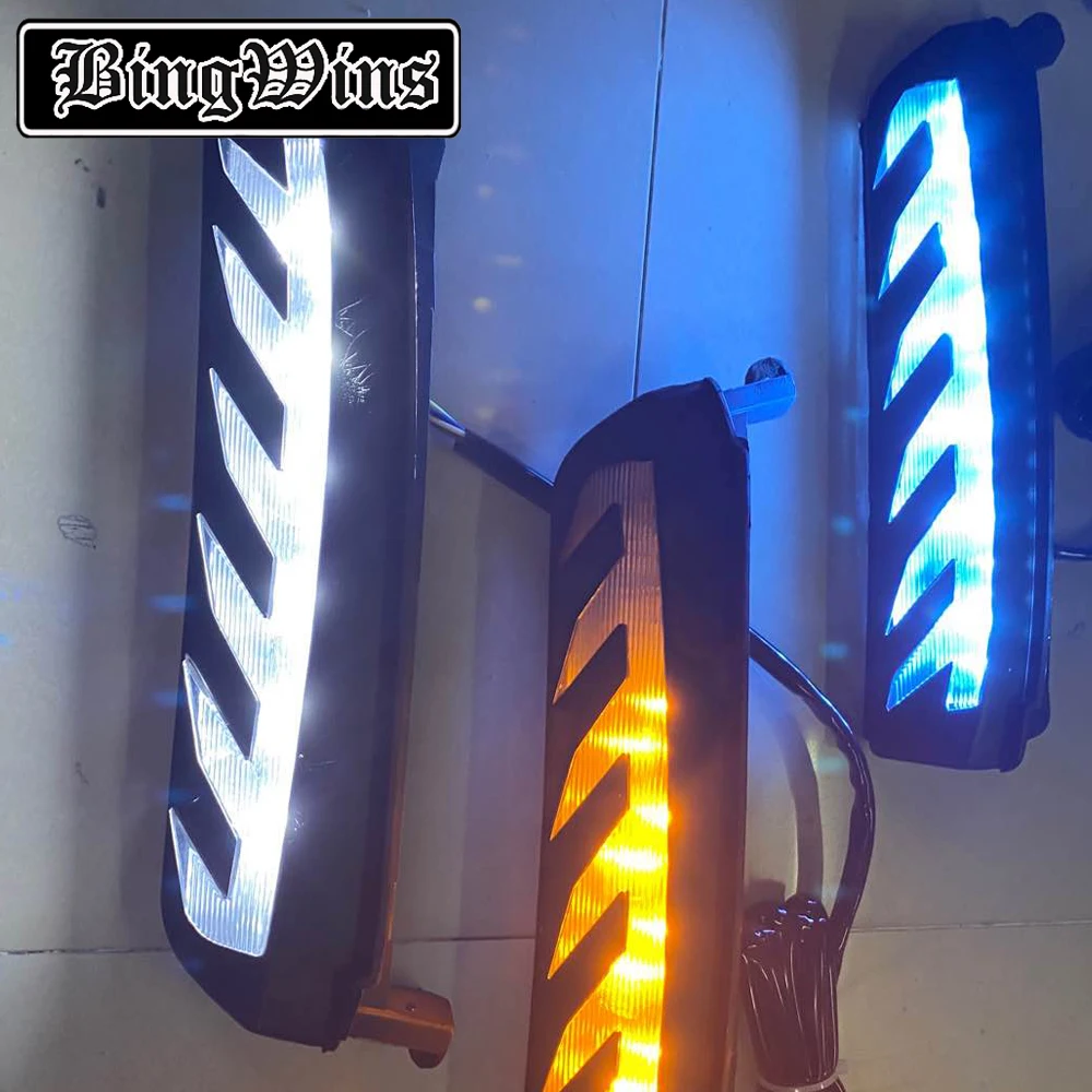 

Car style For 17-19 Toyota Yaris daytime running lamp FS refitted special LED daytime running lamp fog lamp Mustang streamer