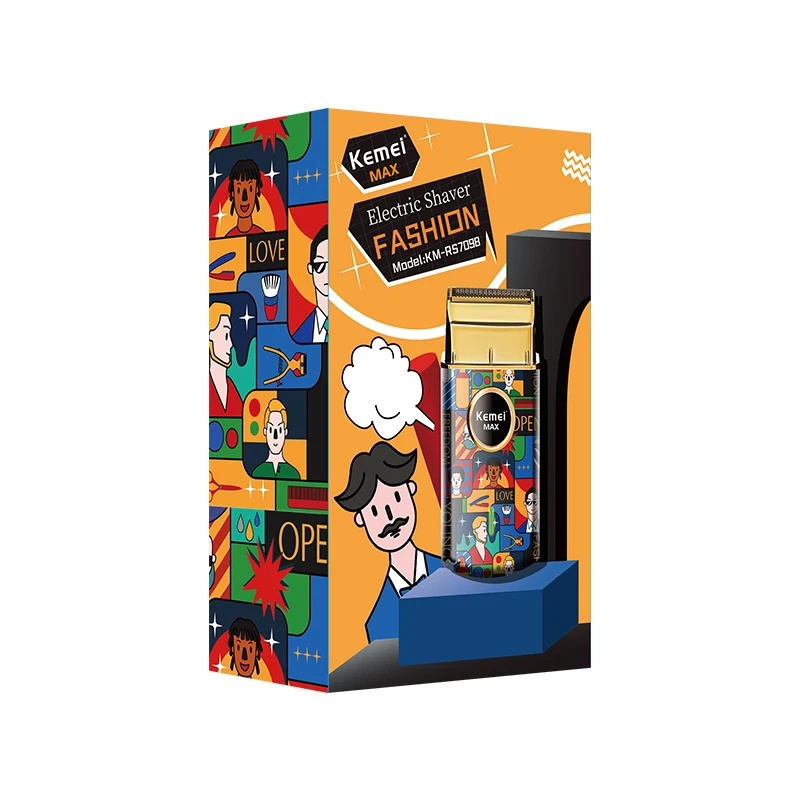 Kemei Uno Беспроводная Бритва из одной фольги StyleCraft граффити профессиональная литий