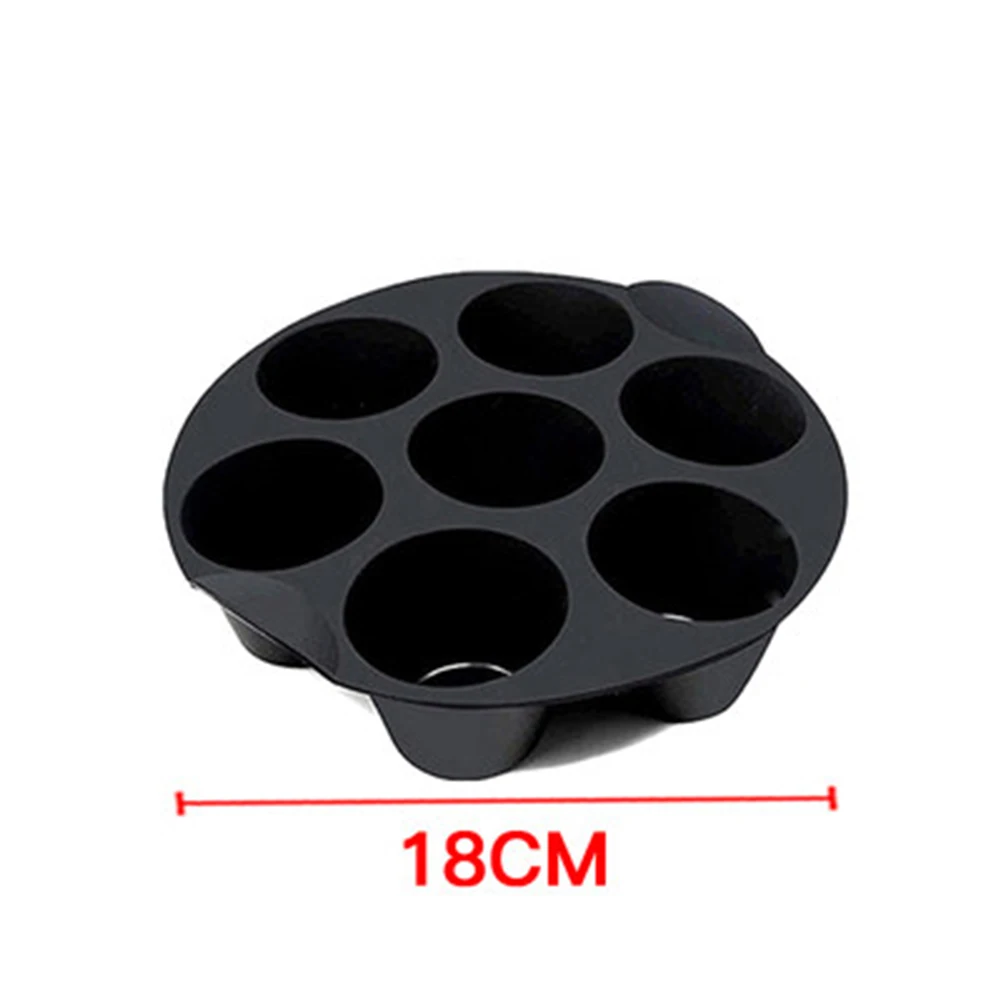 

Silicone Air Fryer Molds 7-Cavity Cupcake Cake Muffin DIY Baking Cups Cake Pans DIY Cake Mould Fondant Decor