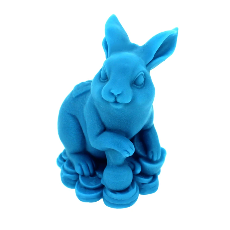 Силиконовая форма для мыла с кроликом, сделай сам, 3D, резная форма для соли