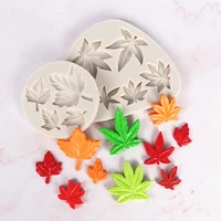 3d sugarcraft maple leaf silicon moulds fondant mold cake decorating tools chocolate silicone molds for baking dropshiping