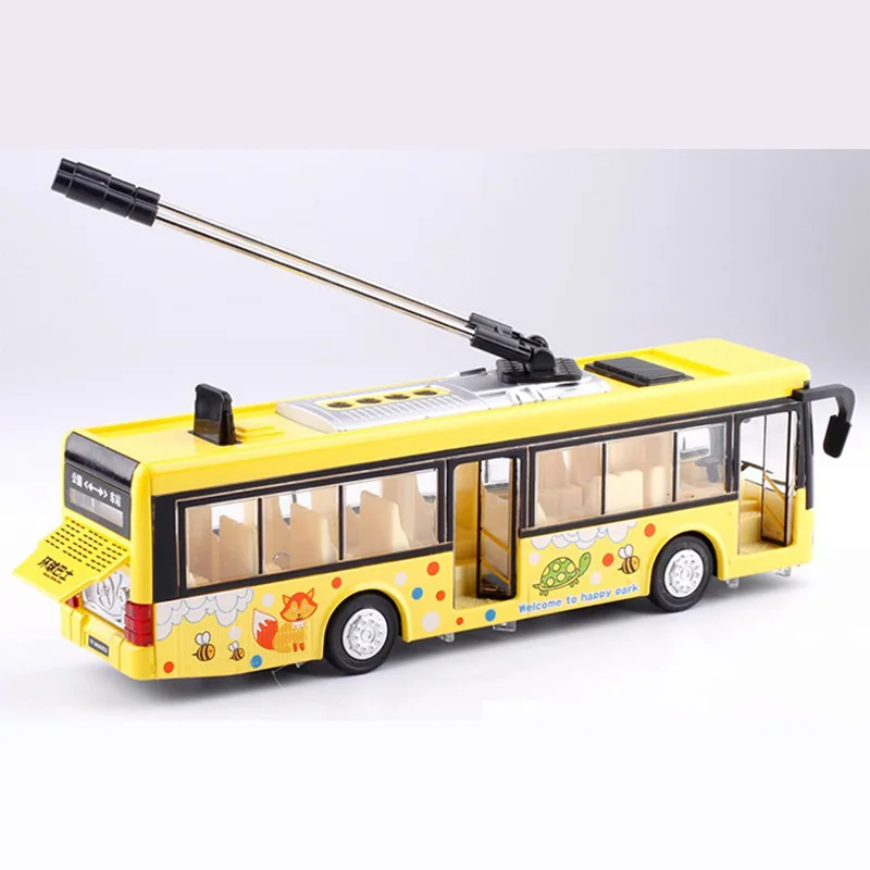Детские игрушки модель экскурсионного автобуса из сплава 1/32 тележка автобус