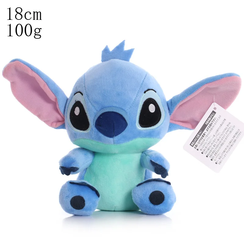 

18cm Disney Lilo & Stitch Couple Models Cartoon Stuffed Plush Dolls Anime Plush Baby Toys Pendant Toys Girl Kids Birthday Gift