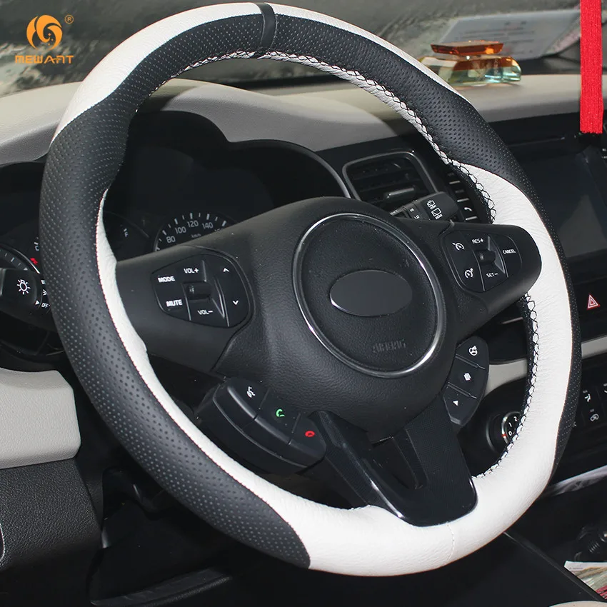 MEWANT черный белый из натуральной кожи маркер для Kia Carens 2012 2013 аксессуары интерьера