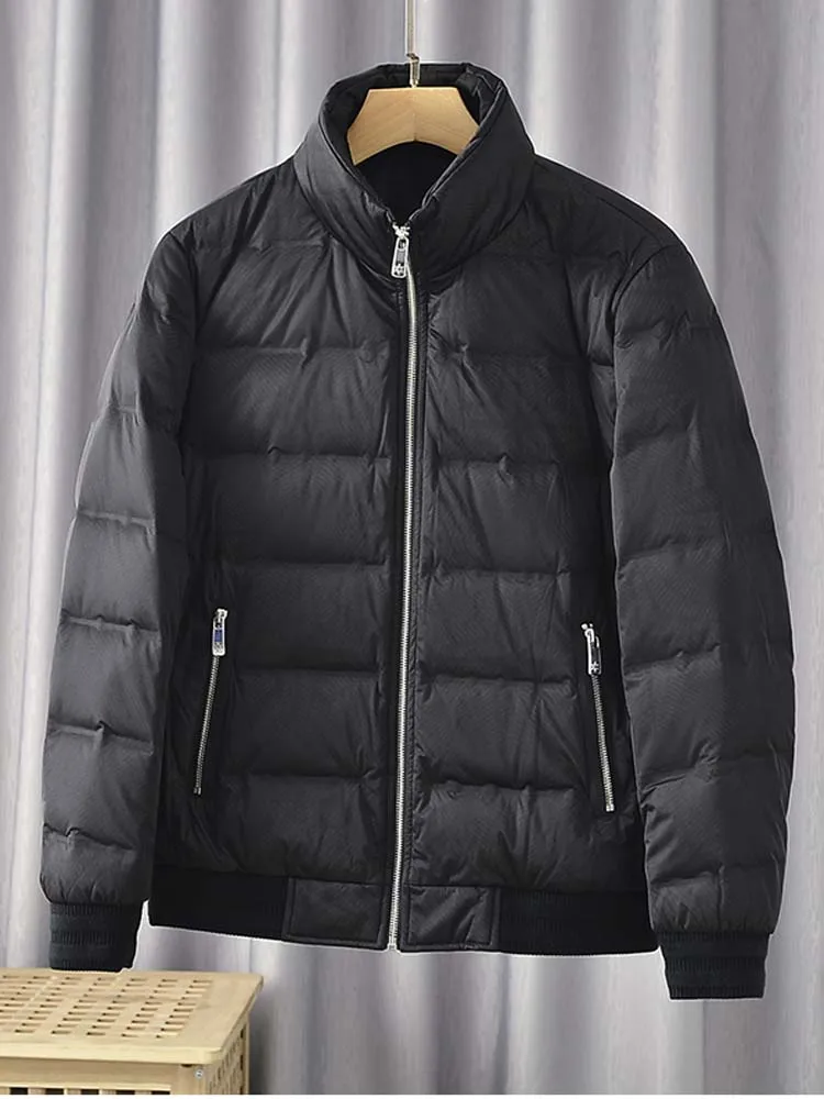 Sell Off Fashion 2022 Men's Duck Down Padded Coat & Jacket Male Winter Warm Parkas Clothing Black Plus Oversized XXXXXL 4XL