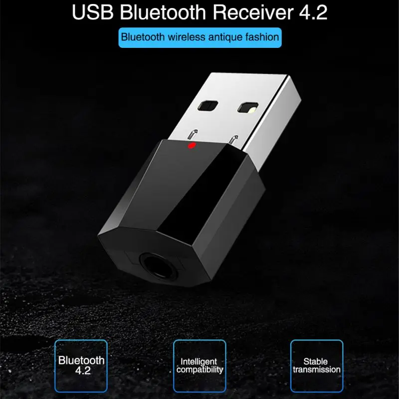 

ONEWELL 1PCS Mini USB Wireless Bluetooth 3.5 Mm Audio Stereo Music Receiver Adapter AUX Car