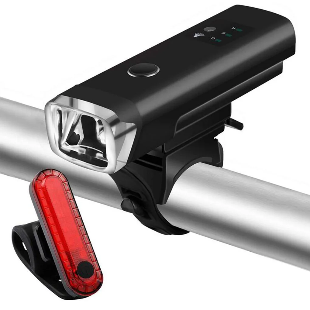 

2 шт./компл. велосипед светодиодный головной светильник хвост светильник ночной езды на велосипеде Водонепроницаемый зарядка через USB перед...