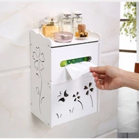 hollow carved multifunctional toilet paper holder double layer paper roll holder sanitary ware hidden shelf bathroom accessories