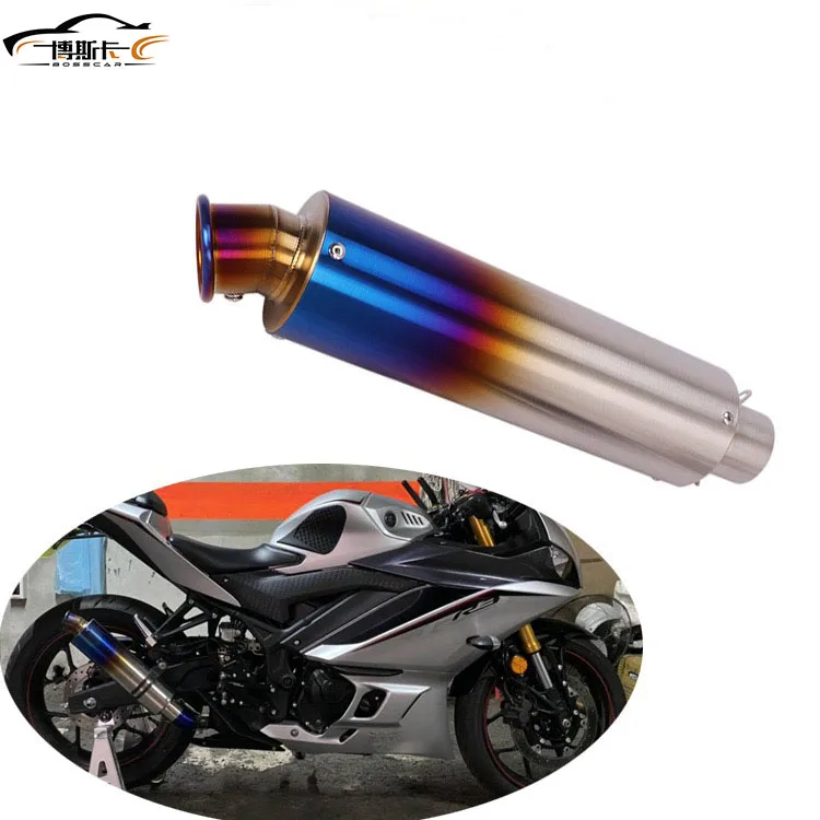 

Suitable for motorcycle NINJA 250 400 Huanglong 300 Tnt600 CBR300 500X modified exhaust pipe