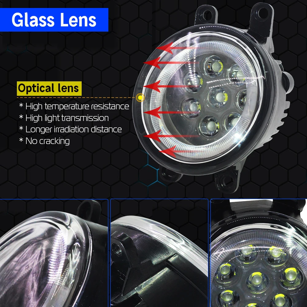 Cawanerl Стайлинг авто светодиодный лампы Противотуманные фары светильник глаза