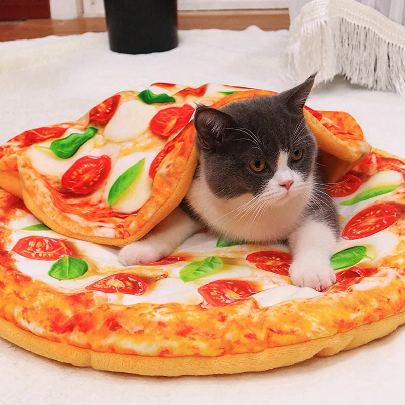 

New Winter Warm Dog Bed Mats Food Shape Soft Pets Nests For Puppies Cats Pet Accessories