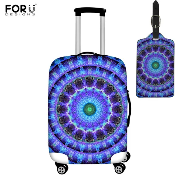 FORUDESIGNS лучистый сердечник духовный узор чемодан Крышка эластичный багажный Защитный чехол для путешествий сумка против пыли тележка чехол - Цвет: HMA375-2pcs