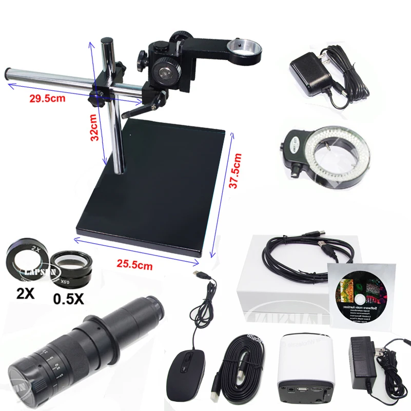 6MP 60FPS Автофокус фокусный IMX290 HDMI USB синхронизация видео промышленный микроскоп
