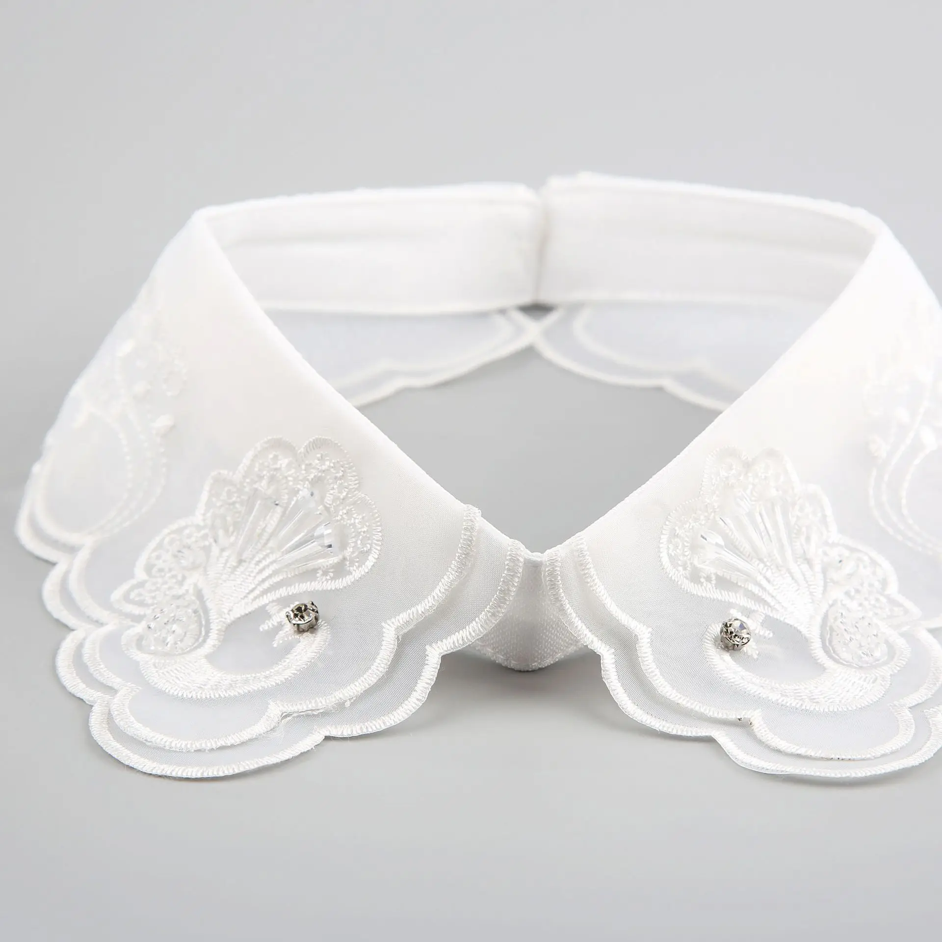 Linbaiway Для женщин из кружева с цветочным узором и вышивкой Ложные воротнички