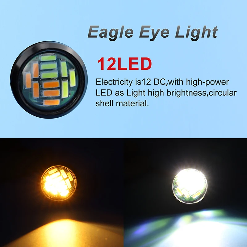 DXZ 1X стробоскоп противотуманный светильник s дневной ходовой Eagle Eye светодиодный 18