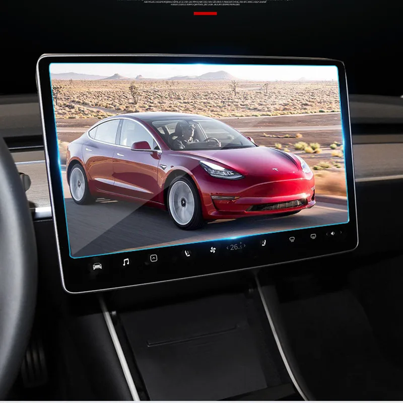 Автомобильная навигационная пленка для сенсорного экрана Tesla Model 3 защита от