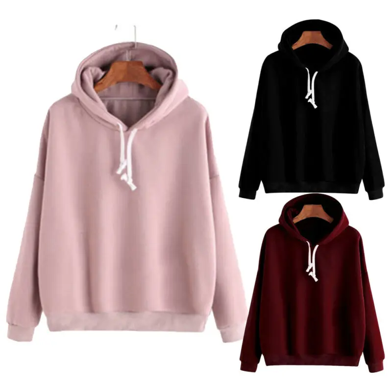 Unisex Men Women Hoodie Sweatshirts Solid Fashion Casual Hip-hop Skateboard Pullover Coat