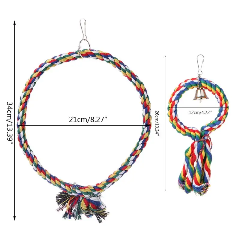 

Pet Parrot Swing Cage Toy Chew Bites For Parakeet Cockatiel Cockatoo Conure Fit Small Budgerigar Lovebird Cockatiel Mynah Bird