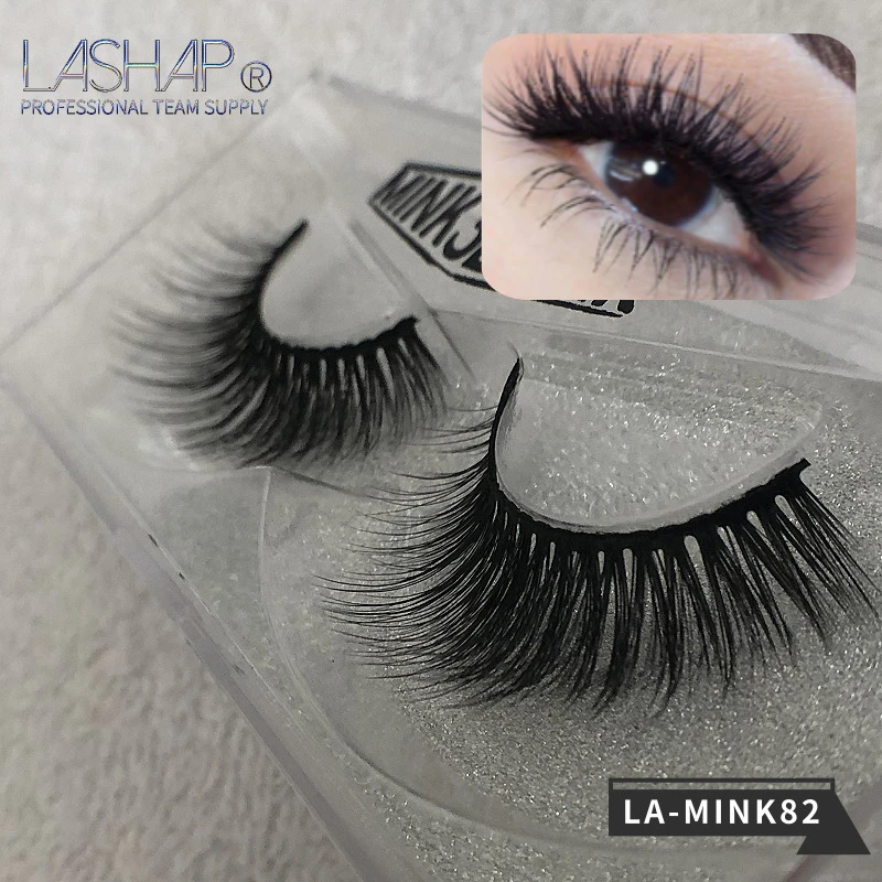 LASHAP 3D Искусственные норковые накладные ресницы натуральные/толстые длинные для