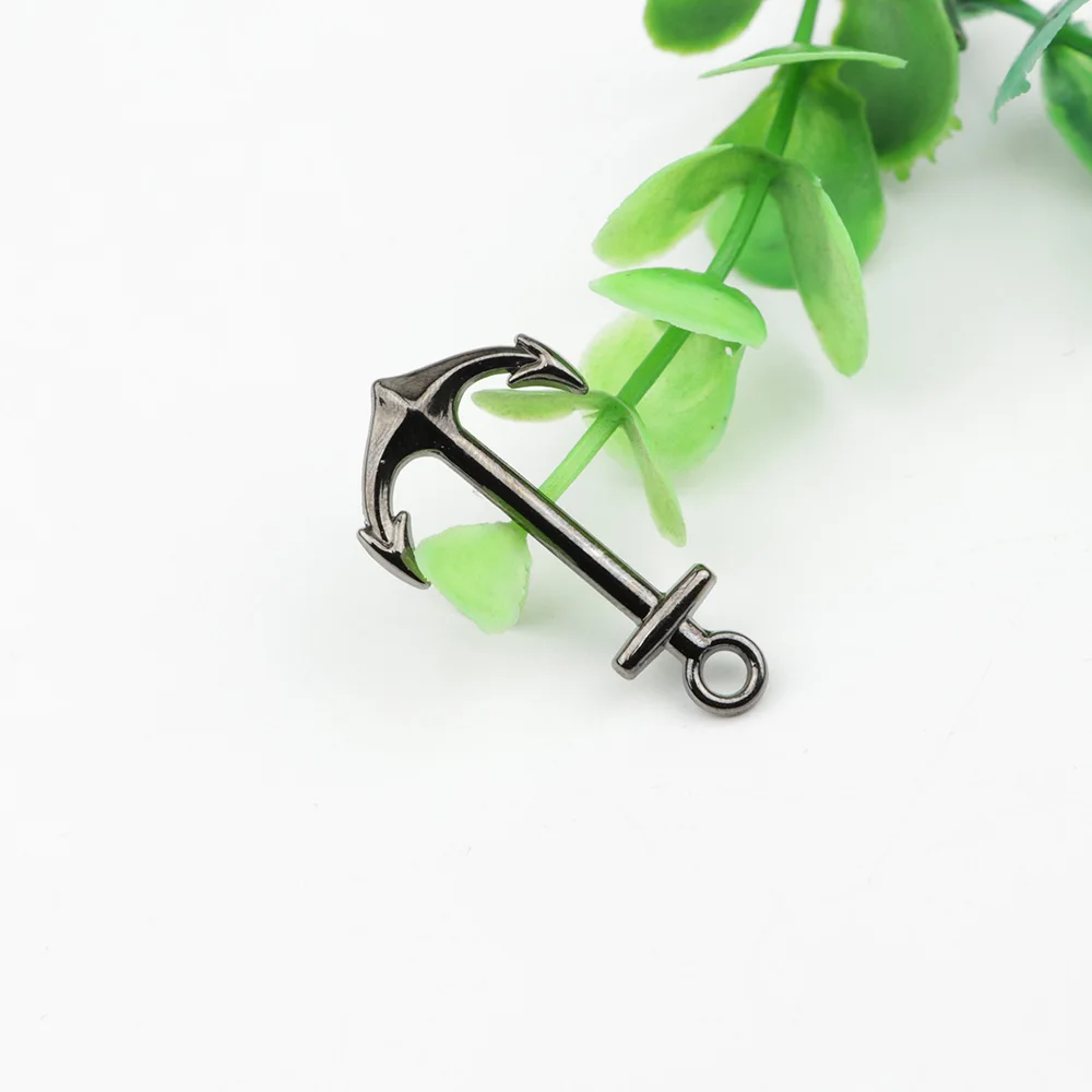 Мужские Зажимы для галстука с якорем 3 цвета золотой черный вариант новый дизайн