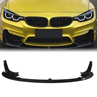 for bmw f80 m3 f83 f82 m4 2015 2020 carbon fiber look front spoiler bumper liplower side air vent intake cover canard splitter