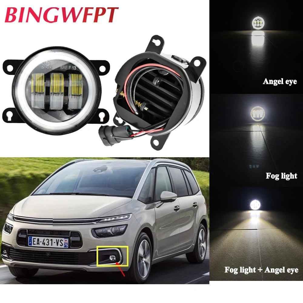 Противотумансветильник Angel Eye в сборе для Citroen C4 Picasso купе хэтчбек 2004-2013 передний