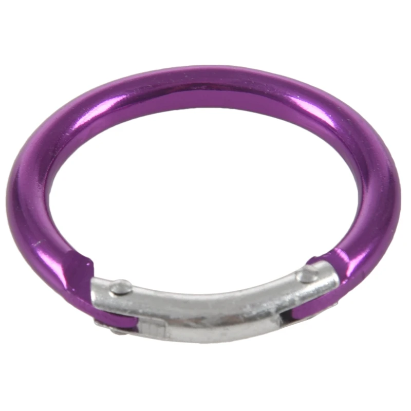 Фиолетовый круглый брелок с карабином диаметром 5 см|Уличные инструменты| |