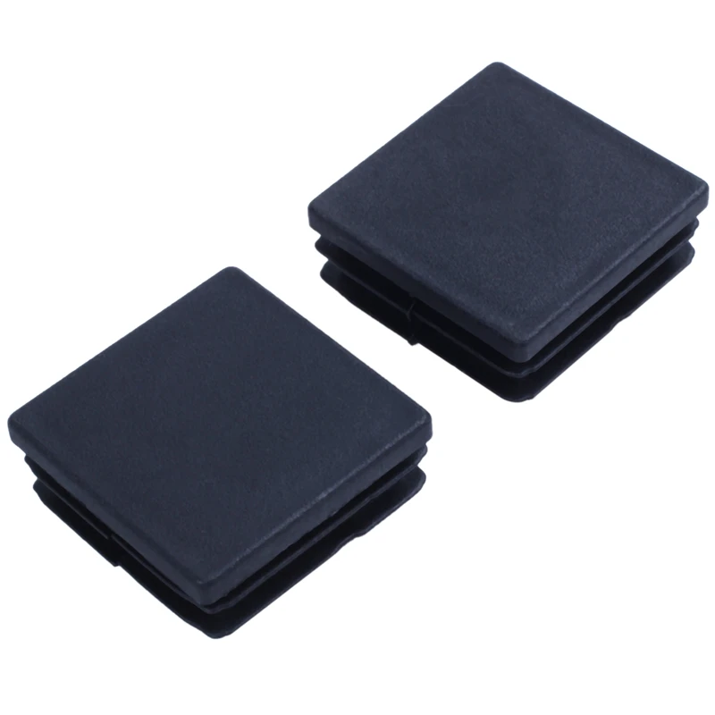 Акция! Пластиковые вставки в квадратную трубку цвет черный 38 мм x 10 шт. |