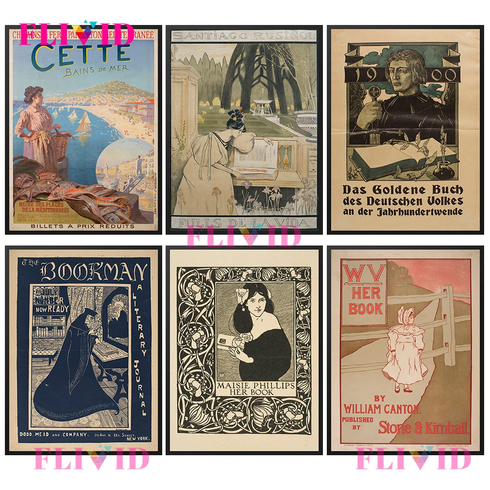 

Vintage Girl Lady Travel Cette Magazine Nordic Poster Wall Pictures For Living Room Wall Art Canvas Painting Home Decor Unframed