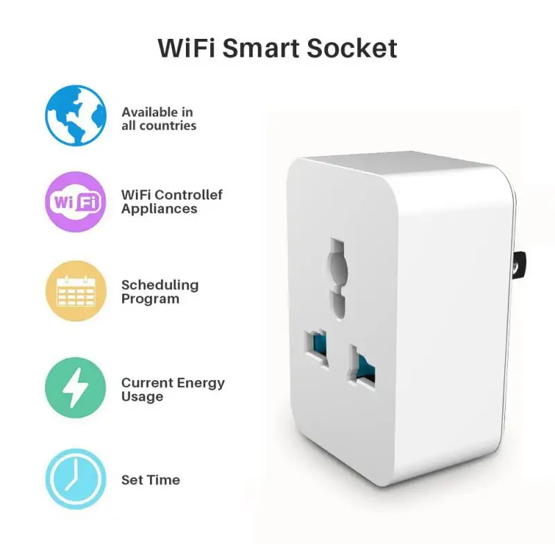 

WiFi Smart Plug 10/15A Power Socket Bluetooth Multi-function conversion Socket Switch Voice Control For Alexa Google iFTTT