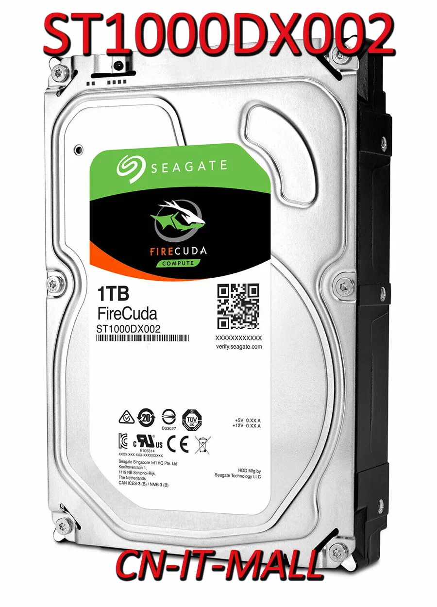 

Seagate FireCuda Gaming SSHD ST1000DX002 1TB 7200 RPM 64MB Cache SATA 6.0Gb/s 3.5" Internal Hard Drive
