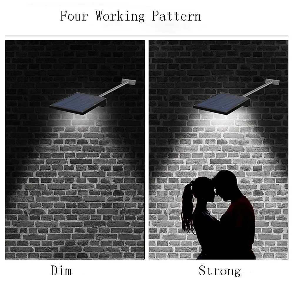 Садовая лампа на солнечной батарее 36 светодиодов 450 лм с алюминиевым полюсом и