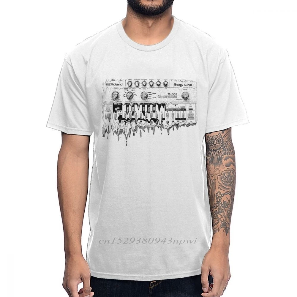 

Synthesizer Roland TB 303 T Shirt Synth Analog Korg Techno Electronic Music Tee Young Design Big Size Homme T-Shirt