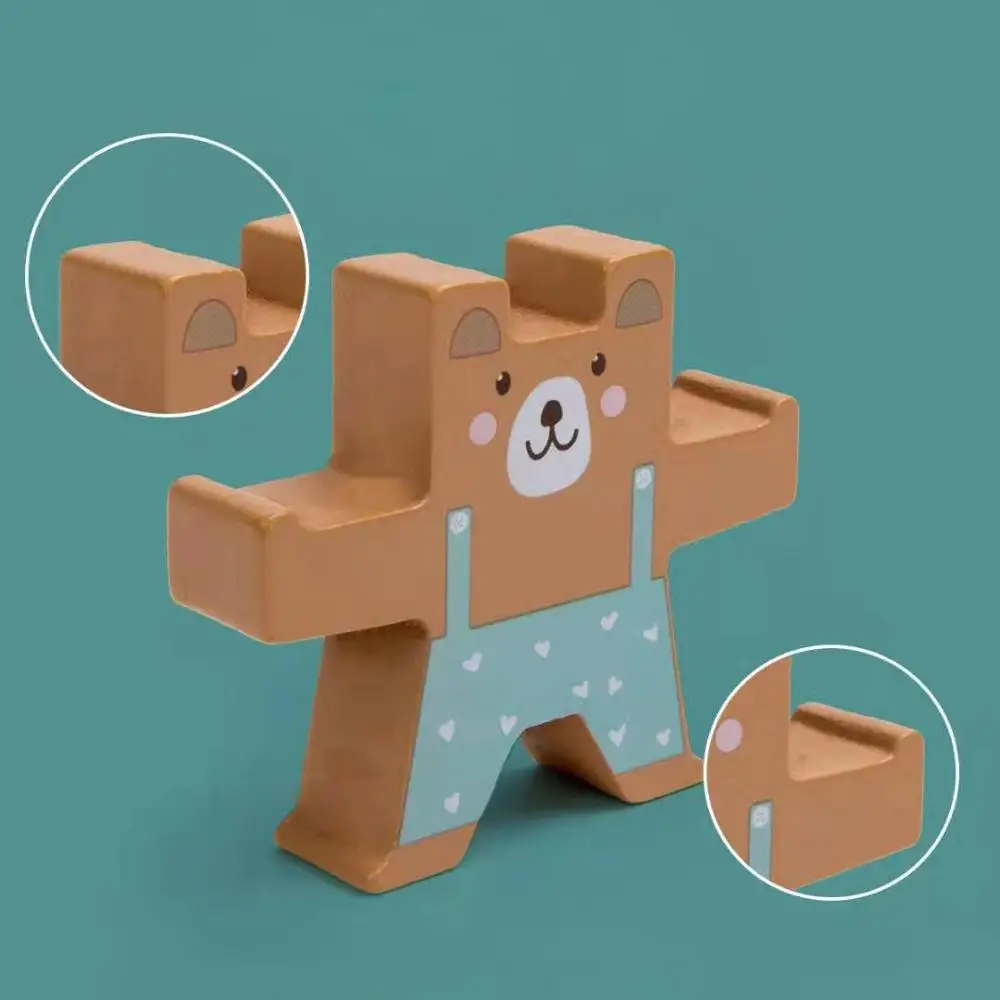 Детские Игрушки для раннего обучения обучающие игрушки детей деревянные медведь