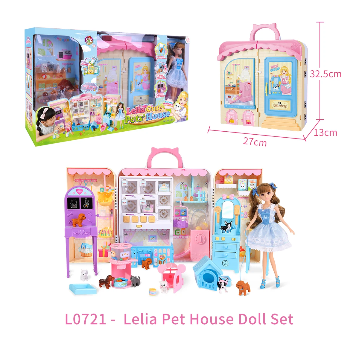 

Lelia Pet House Doll Set