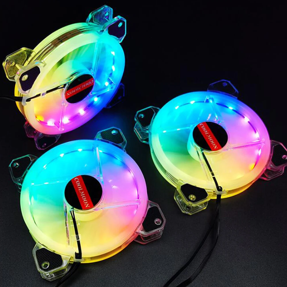 120 мм ПК компьютер RGB вентилятор 5 в музыкальный ритм A-RGB шасси тихий аура