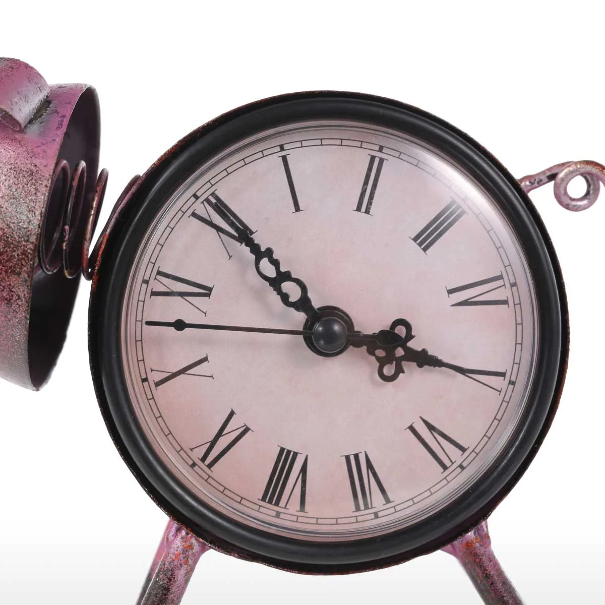 Кованые железные часы статуэтки в виде Свинки винтажные металлические ручной