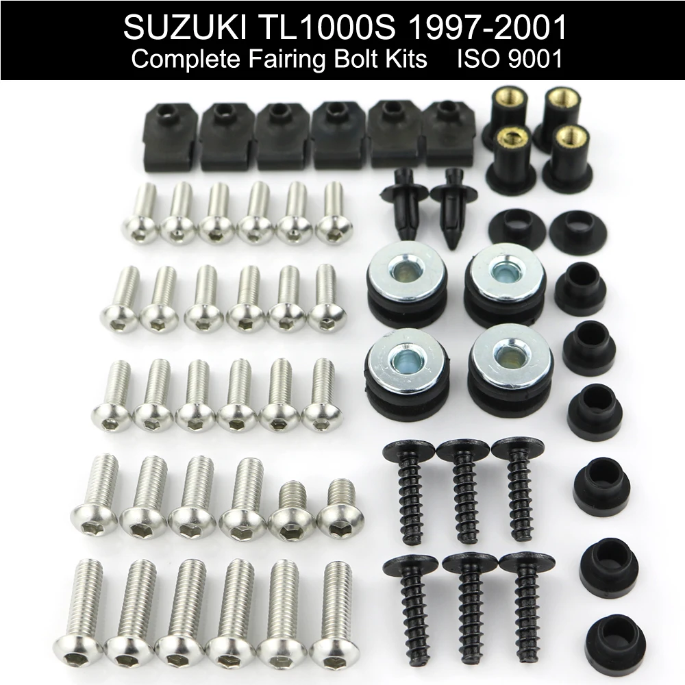 Подходит для Suzuki TL1000S 1997 2001 Полный Комплект болтов мотоцикла болты обтекателей из