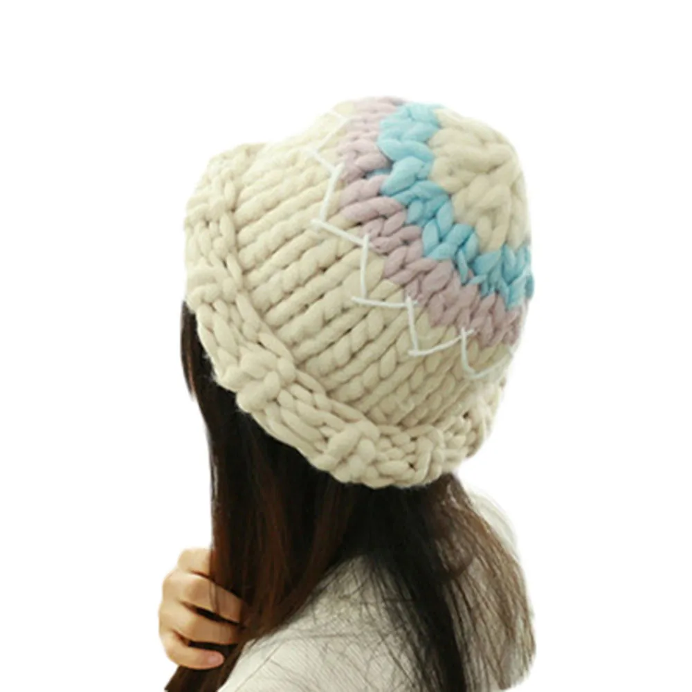 Новинка 2019 модная свободная вязаная шапка бини удобная женская теплая зимняя