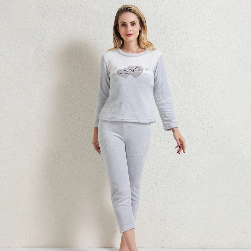 

Autumn Winter Warm Flannel Women Pyjamas Sets Thick Coral Velvet Long Sleeve Cartoon Sleepwear Flannel Pajamas Set Girl New 2022